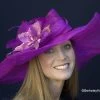 Winning Santa Anita Flowered Hat For The Derby In Purple