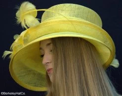 Show Stopper Derby Hat In Yellow