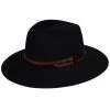 Stedman Wool Felt Velour Fedora In Black