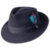 Wool Felt Teardrop Crown Fedora By Bigalli