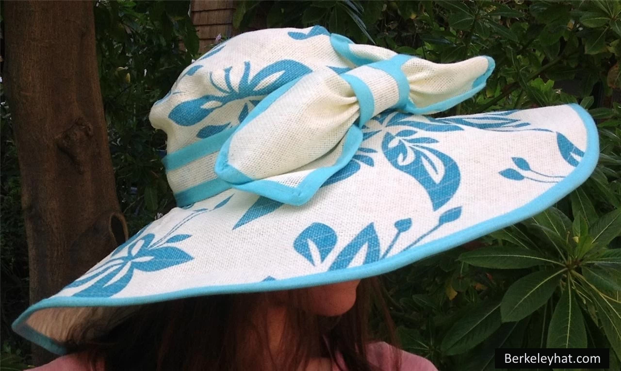 Women's Wide Brim Floral Print Sun Hat - Image 6