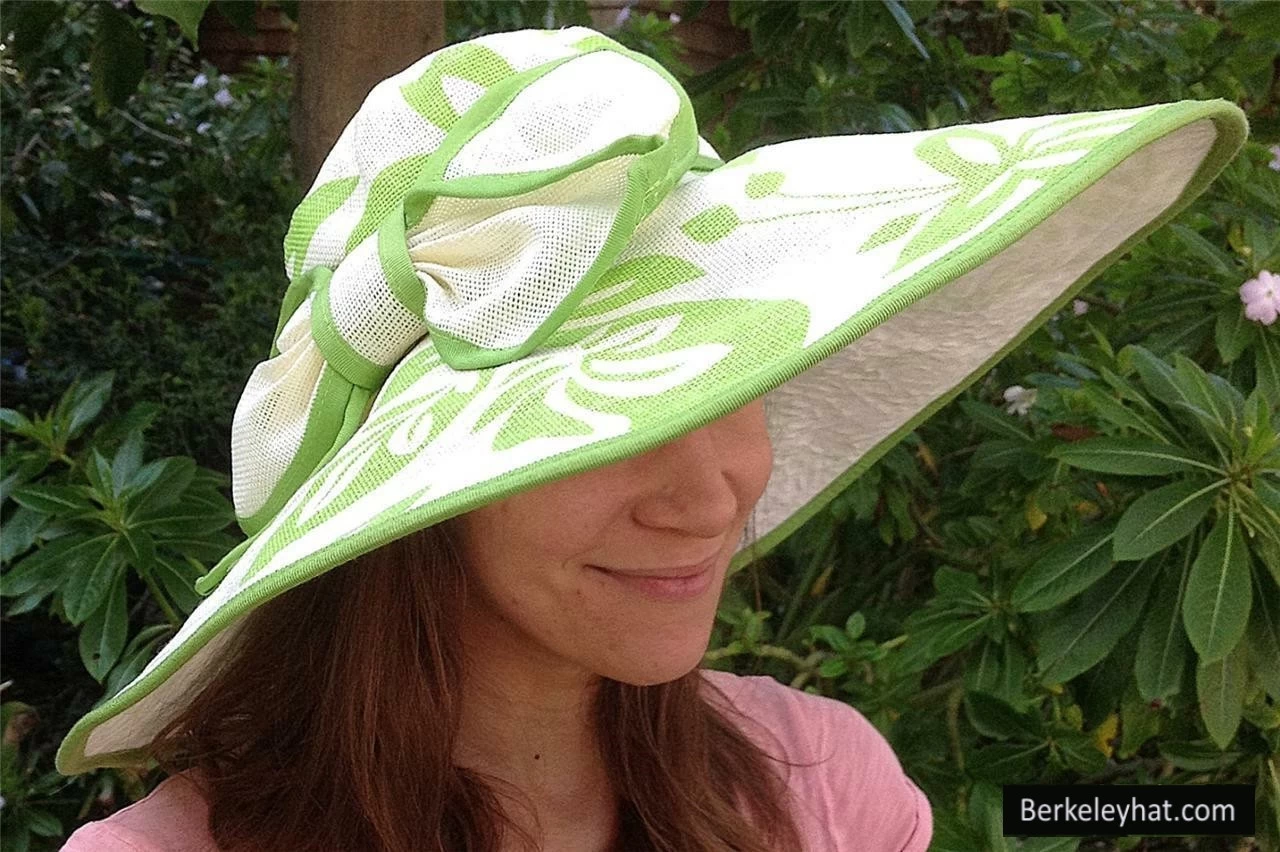Women's Wide Brim Floral Print Sun Hat - Image 2