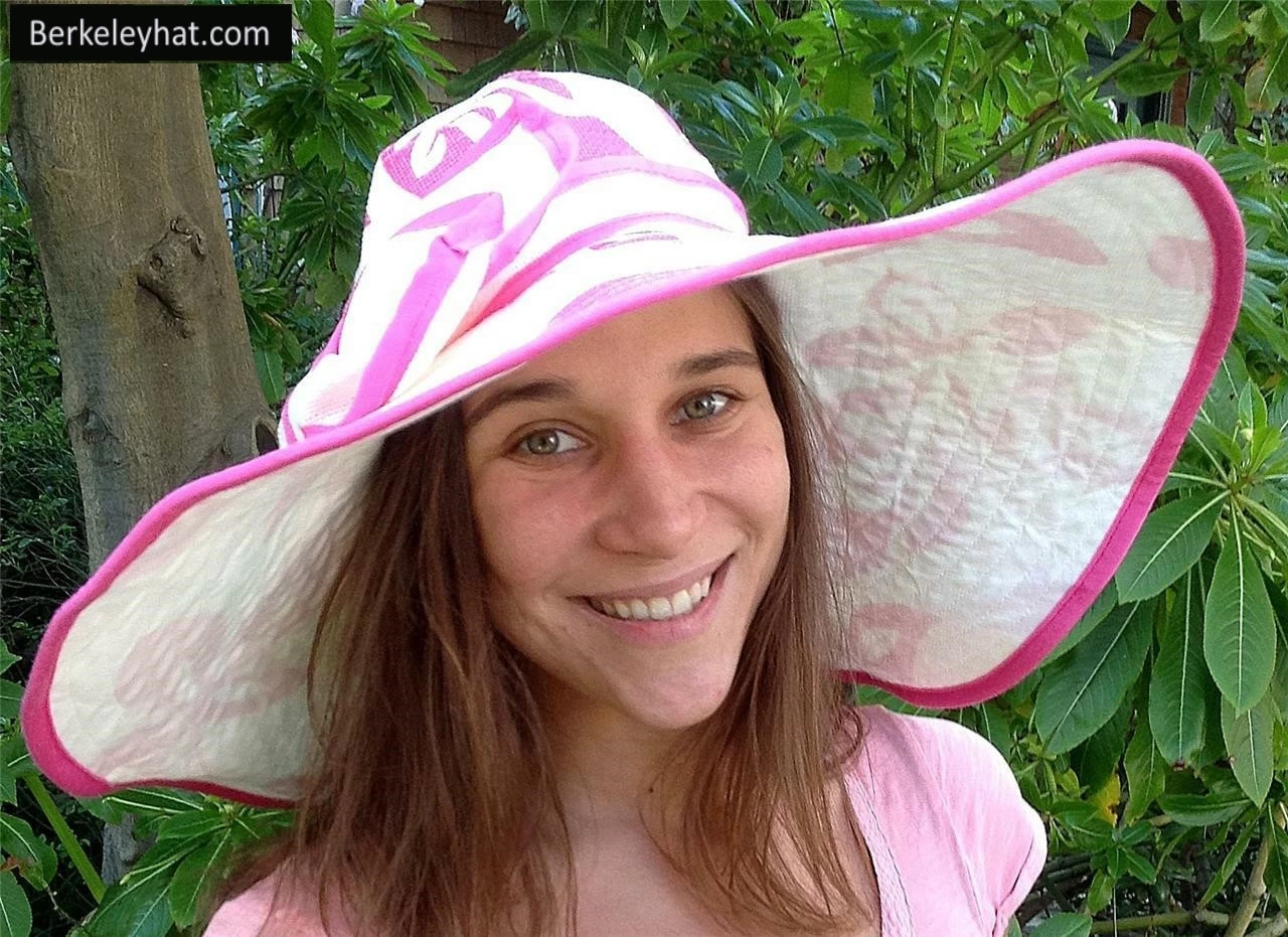 Women's Wide Brim Floral Print Sun Hat - Image 5