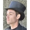 Black Leather Coachman Top Hat