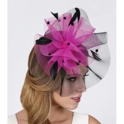 Contrasting Feather Fascinator