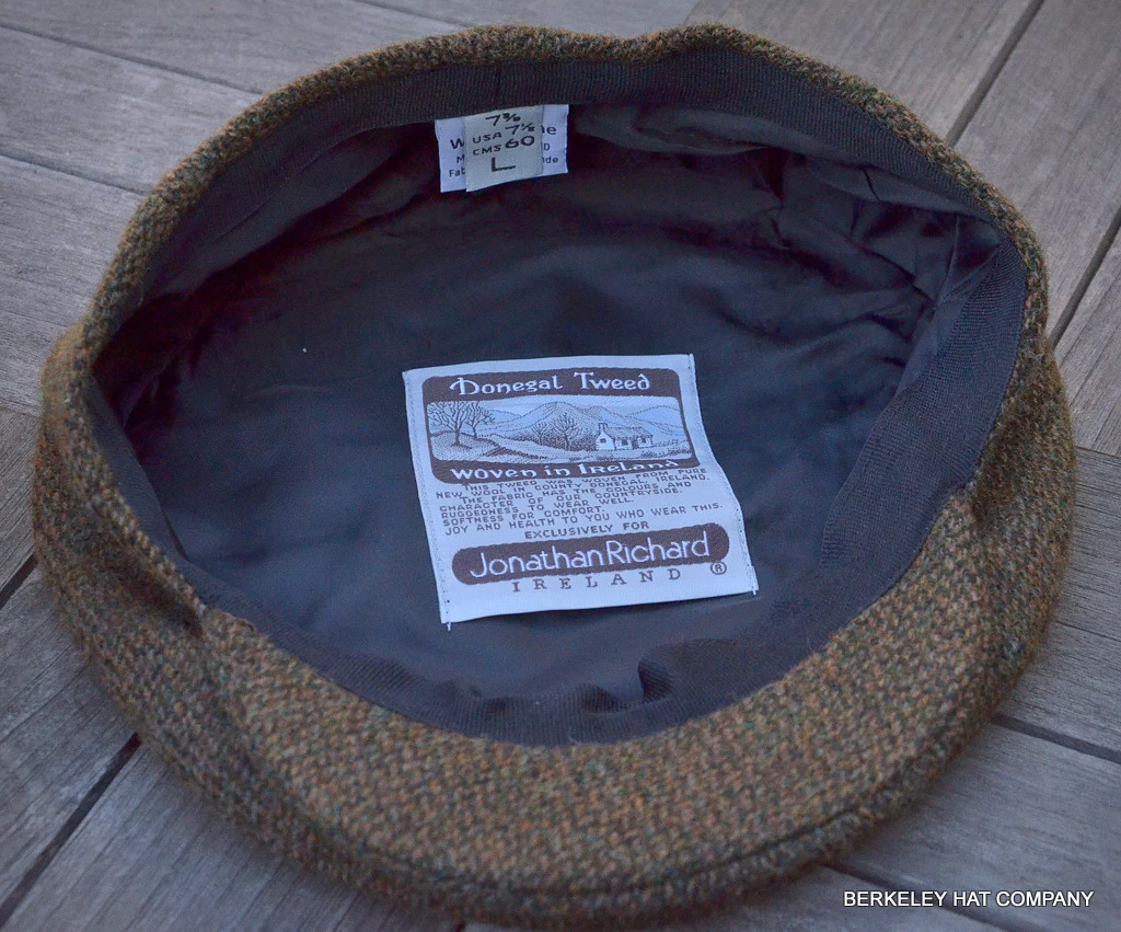 Irish Barleycorn Wool Tweed Flat Cap (IR76) - Image 2