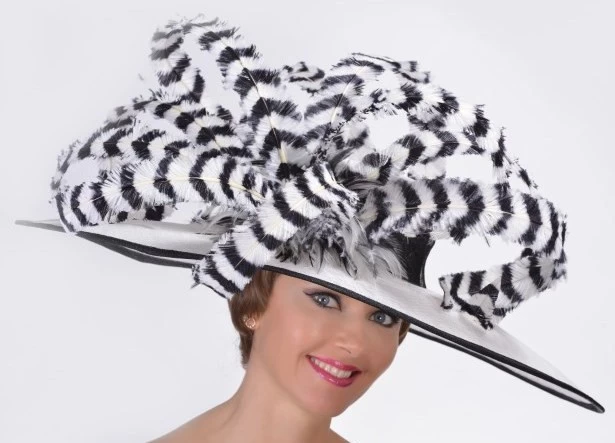 Madison Ave Feather Derby Hat