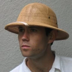 Straw Pith Helmet