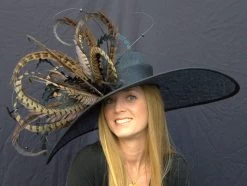 Winner's Circle Feathered Derby Hat