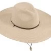 Women's Large Brim Fedora Hat With Chincord