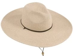 Women's Large Brim Fedora Hat With Chincord