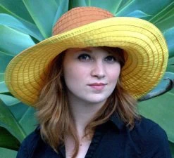 Women's Ribbon Hat, Two Tone
